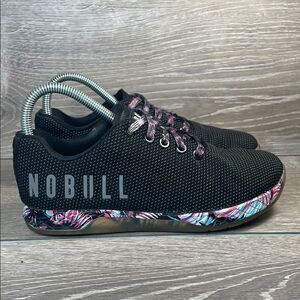NOBULL Black Athletic Shoes with Multicolor Sole